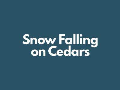 Snow Falling on Cedars is written by David Guterson.